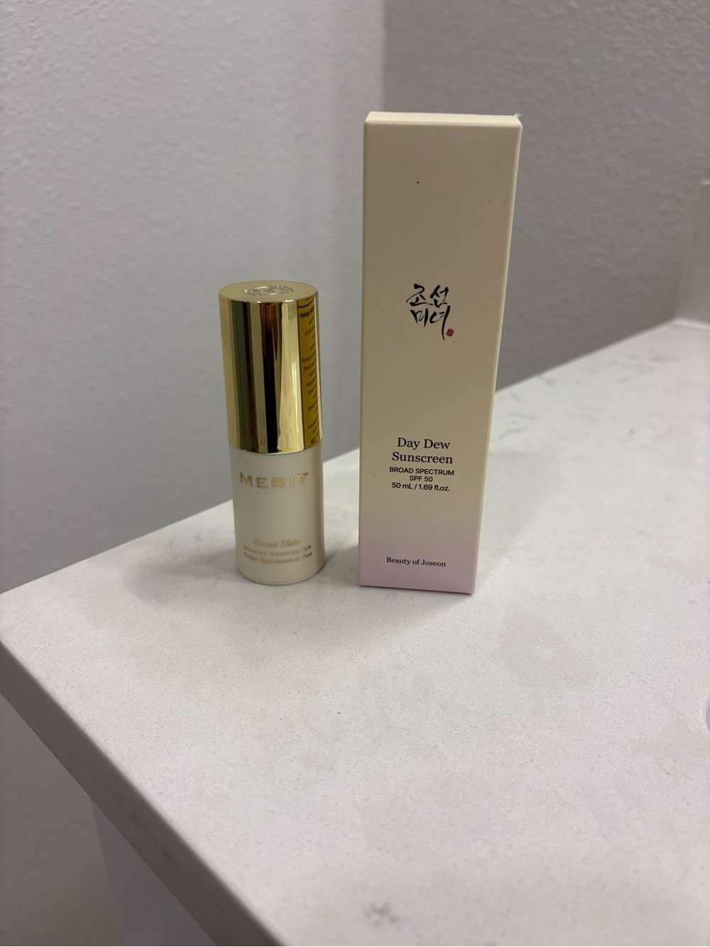 MERIT Dew Glow Serum 15ml & Beauty of Joseon Day Dew Sunscreen - NEW!